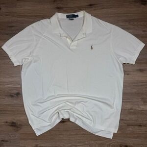 2000s polo ralph‎ lauren white multicolored pony polo
